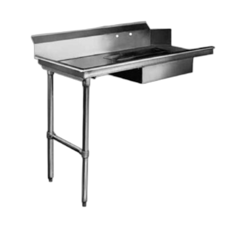 Tables de débarrassage souillées