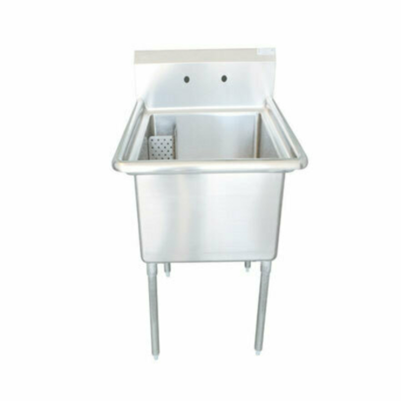 EFI SI818-1NC 18x18-Inch Stainless Steel Single Compartment Prep Sink