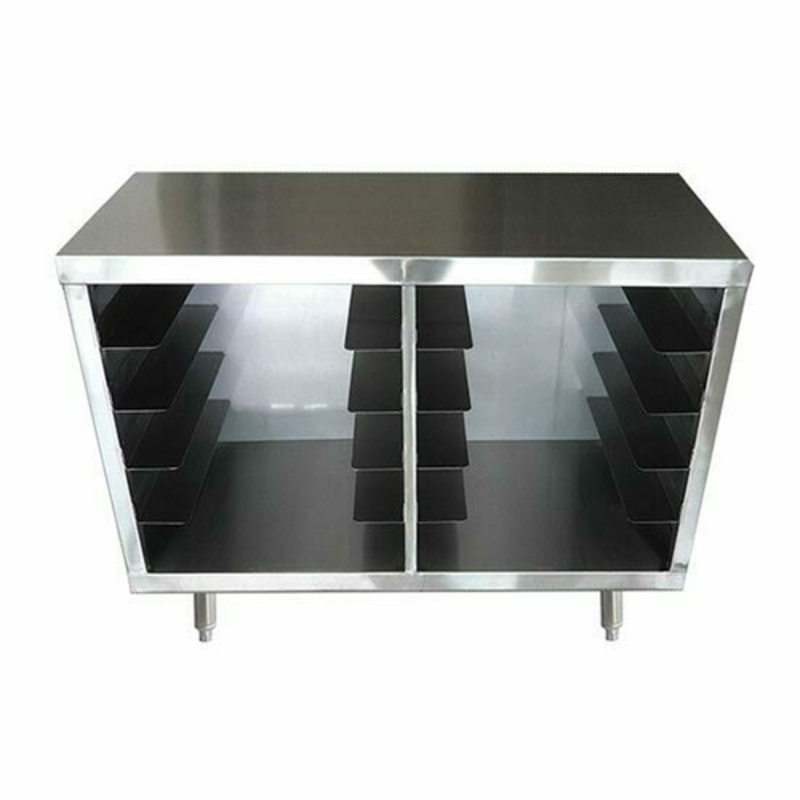 EFI TDR2046 46-Inch Open Front Stainless Steel Dish Rack Cabinet