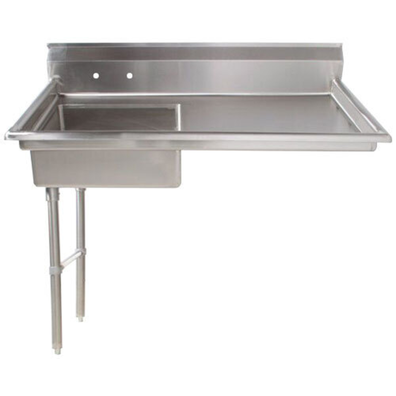Table de plonge Omcan 40189 de 50 pouces, de gauche à droite, sous comptoir, avec évier