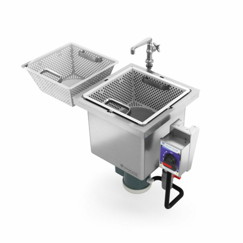 Power Soak SS-D-208-1 Drop-In 11-Gallon Silverware Washing Sink