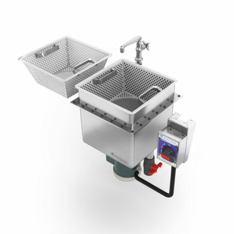 Power Soak SS-W-208-1 Silver Soak Continuous Motion 11-Gallon Weld-In Sink