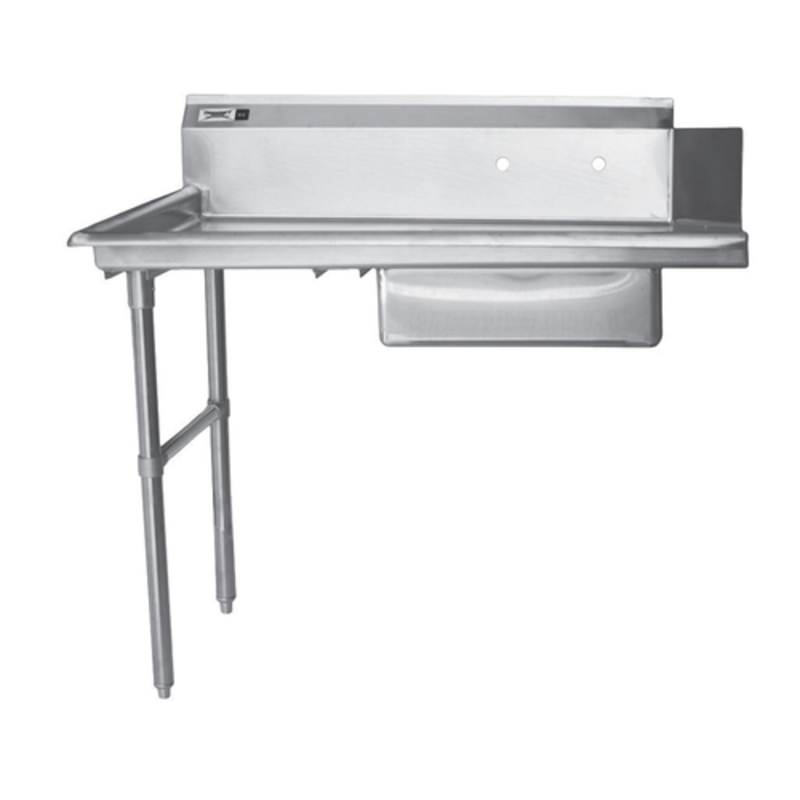 Thorinox TSDT-3036-L 36-Inch Left-to-Right Commercial Soiled Dishtable with Pre-Rinse Sink