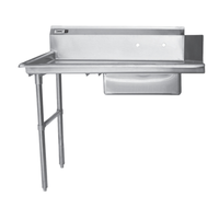 Thorinox TSDT-3036-L 36-Inch Left-to-Right Commercial Soiled Dishtable with Pre-Rinse Sink