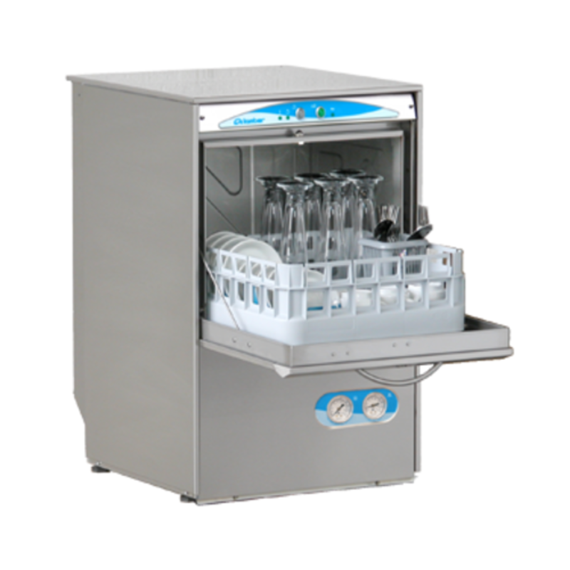 Lamber S480EKDPS High-Temperature Electronic Undercounter Glasswasher