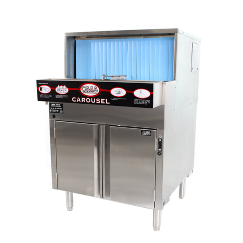 Lave-verres sous comptoir à désinfection chimique à basse température CMA Dishmachines GW-100