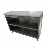 EFI TDC1584 Versa Steel 84-Inch Open Front Stainless Dish Cabinet