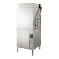Hobart AM16T-BAS-8 60 Rack/Hr Door-Style Dishwasher - Tall Chamber