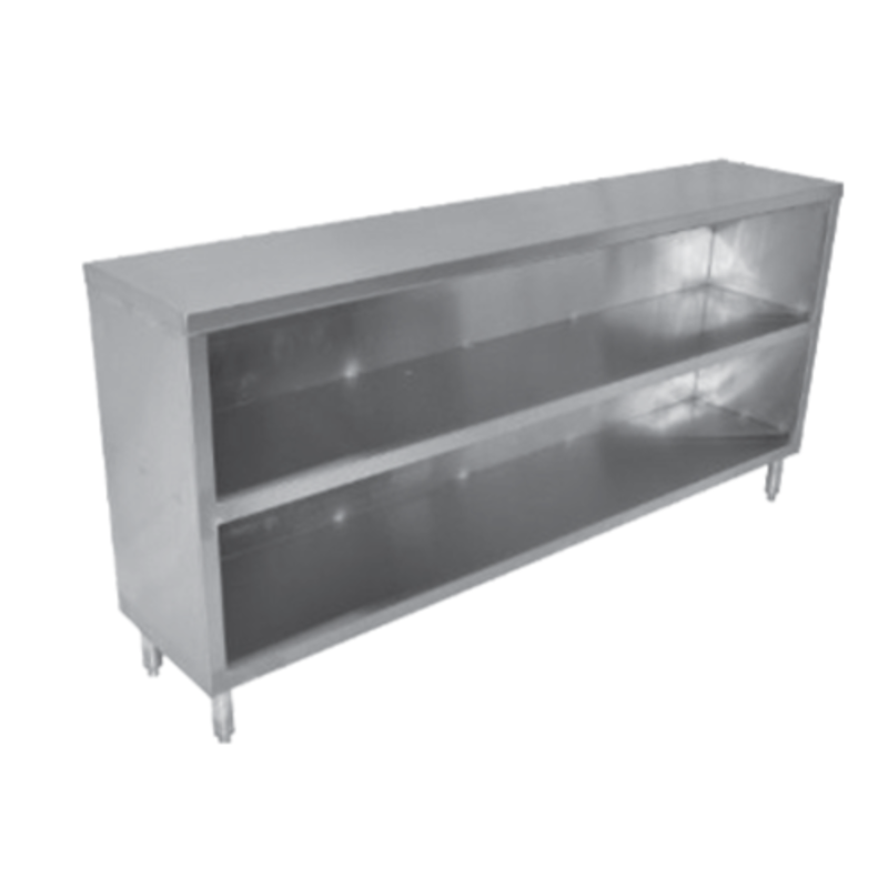 Thorinox TKOC-1872-SS 72-Inch Open Front Commercial Dish Cabinet