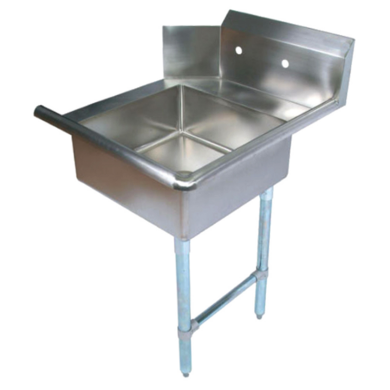 Omcan 28481 Table de plonge en acier inoxydable avec évier de 20 pouces, côté droit