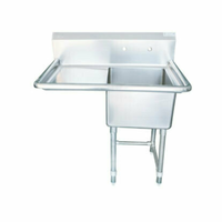 EFI SI818-1LC Commercial Single Compartment Prep Sink with Left Drainboard