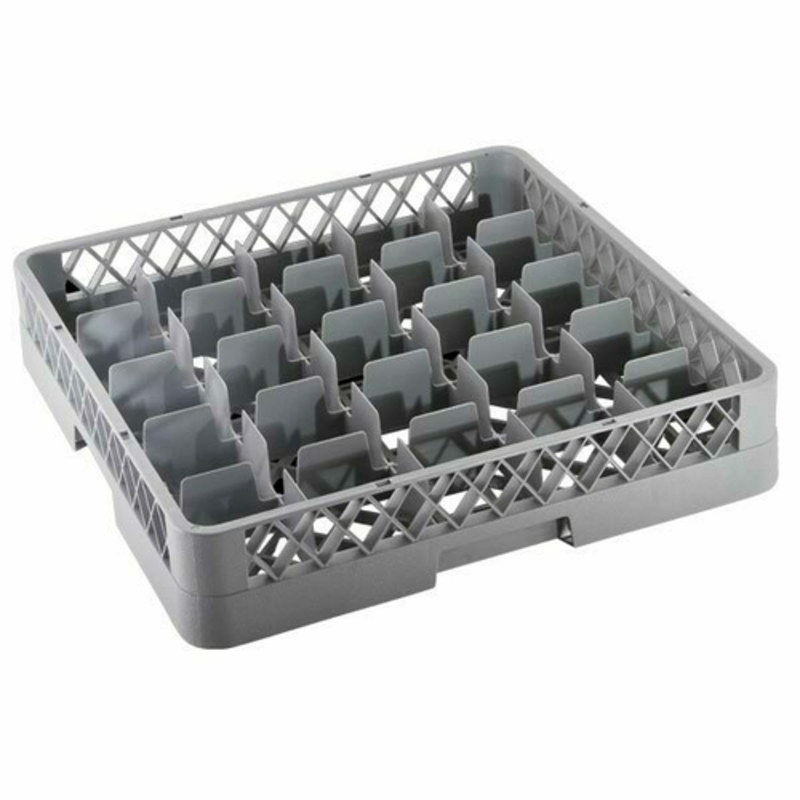 Omcan 43502 25-Compartment Commercial Glass Washing Rack