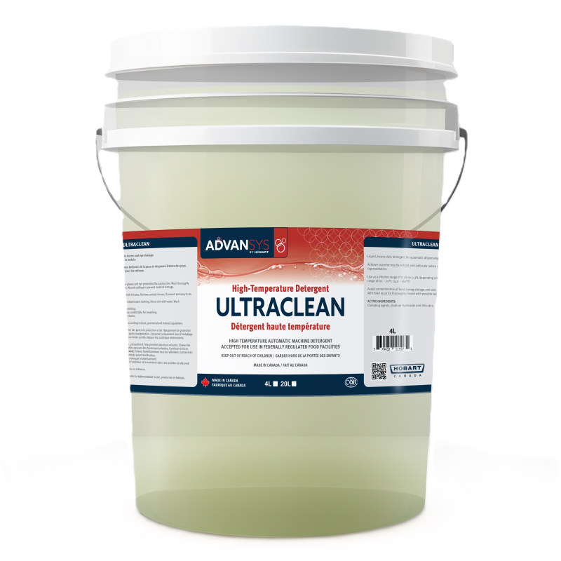 Hobart ULTRACLEAN-2 Commercial High-Temp Dishwasher Detergent - 20L